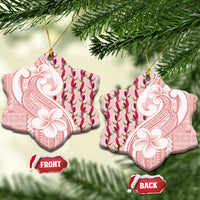 Samoa Teuila Ceramic Ornament Pink Samoan Siapo Motifs