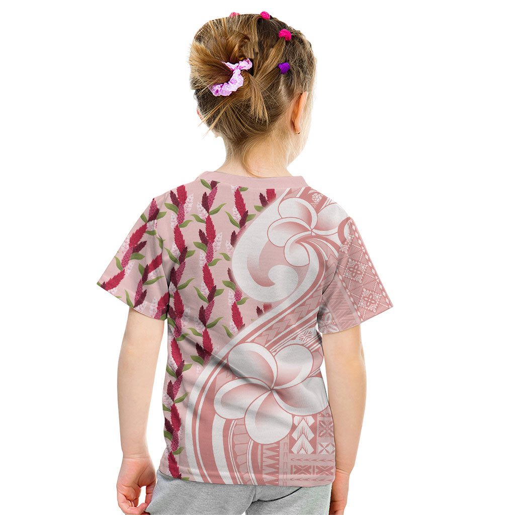 Samoa Teuila Kid T Shirt Pink Samoan Siapo Motifs