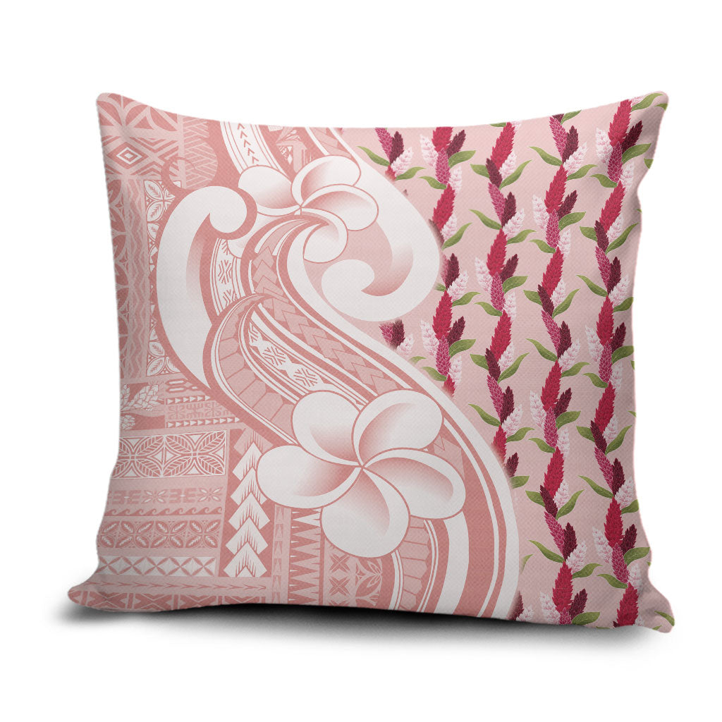 Samoa Teuila Pillow Cover Pink Samoan Siapo Motifs