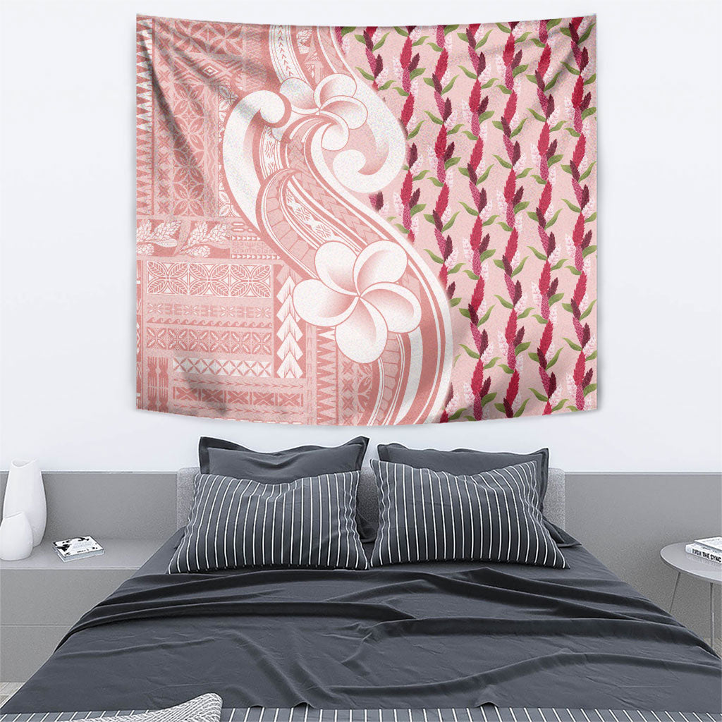Samoa Teuila Tapestry Pink Samoan Siapo Motifs
