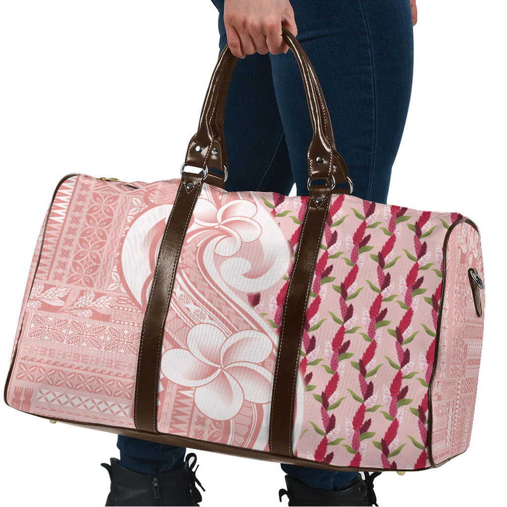 Samoa Teuila Travel Bag Pink Samoan Siapo Motifs