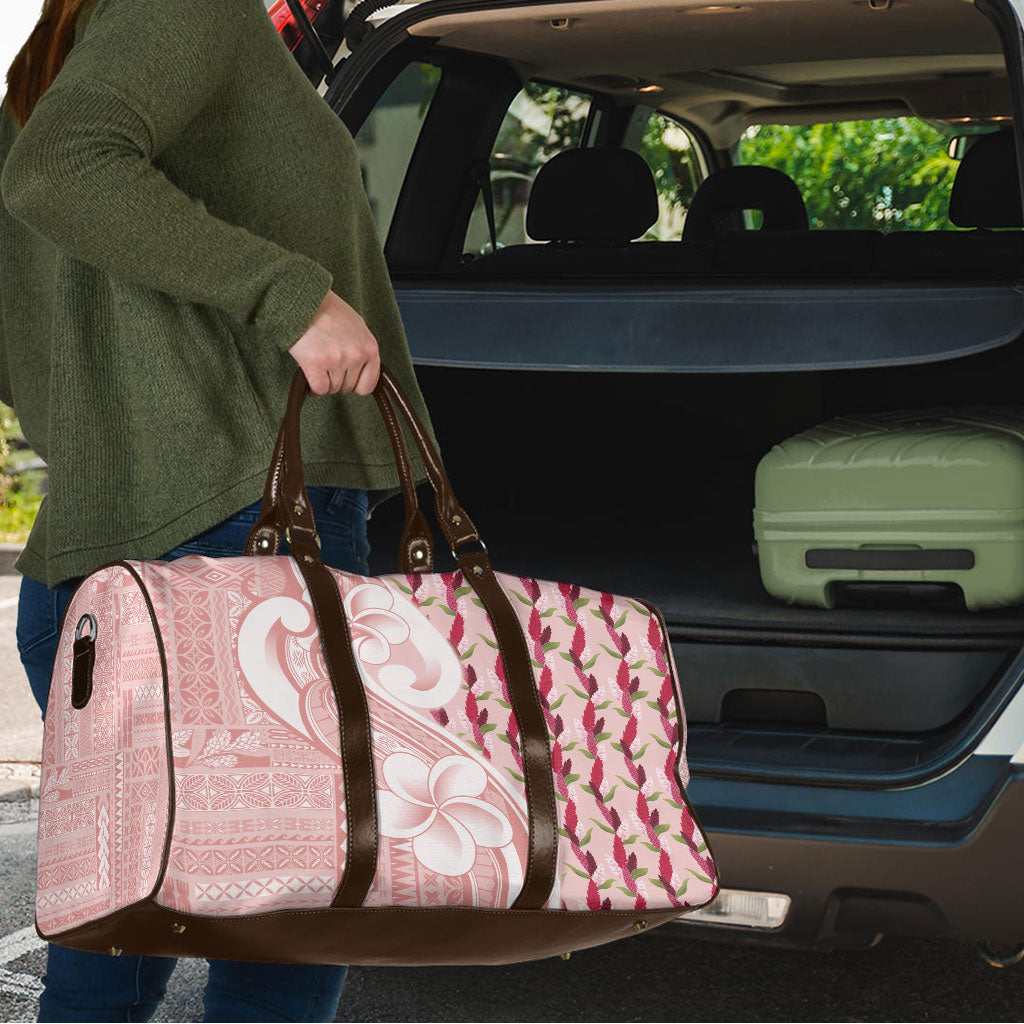 Samoa Teuila Travel Bag Pink Samoan Siapo Motifs