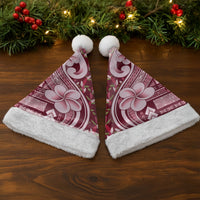 Samoa Teuila Christmas Santa Hat Maroon Samoan Siapo Motifs