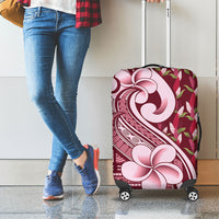 Samoa Teuila Luggage Cover Maroon Samoan Siapo Motifs