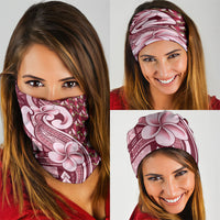 Samoa Teuila Neck Gaiter Maroon Samoan Siapo Motifs