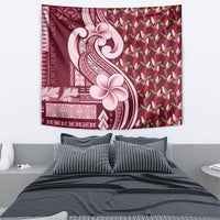 Samoa Teuila Tapestry Maroon Samoan Siapo Motifs
