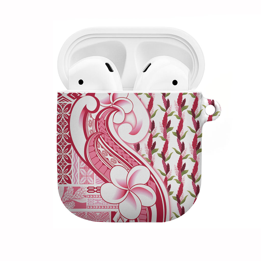 Samoa Teuila AirPods Case White Samoan Siapo Motifs LT05 White - Polynesian Pride