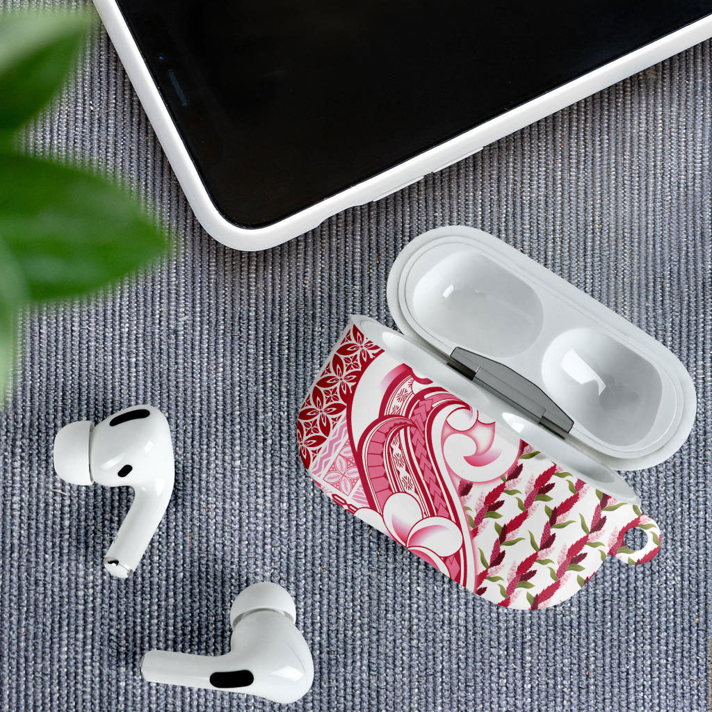 Samoa Teuila AirPods Case White Samoan Siapo Motifs