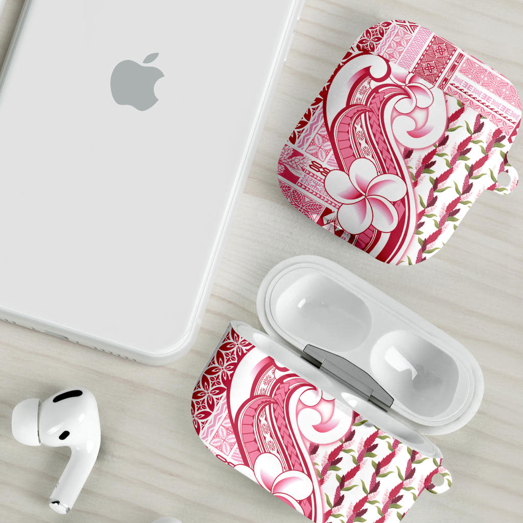 Samoa Teuila AirPods Case White Samoan Siapo Motifs