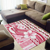 Samoa Teuila Area Rug White Samoan Siapo Motifs