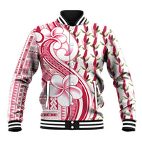 Samoa Teuila Baseball Jacket White Samoan Siapo Motifs