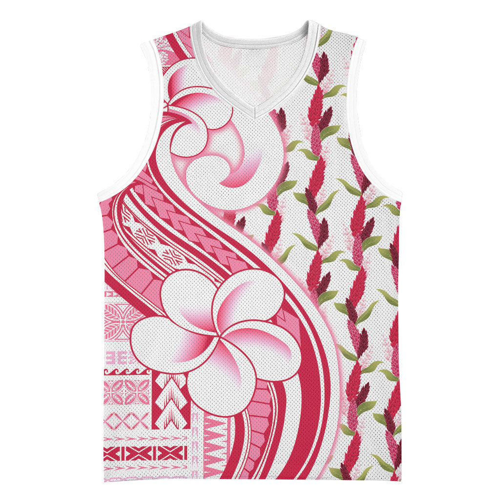 Samoa Teuila Basketball Jersey White Samoan Siapo Motifs LT05 Unisex White - Polynesian Pride