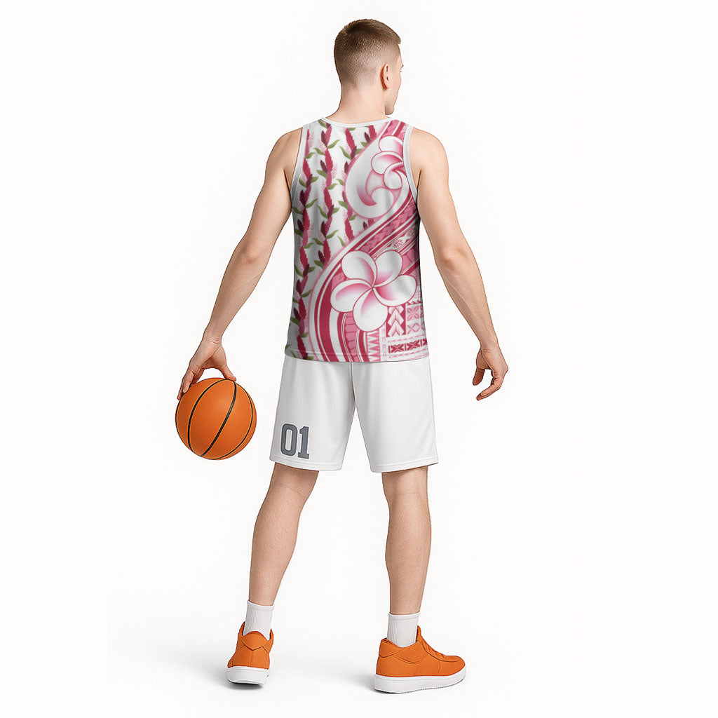 Samoa Teuila Basketball Jersey White Samoan Siapo Motifs LT05 - Polynesian Pride