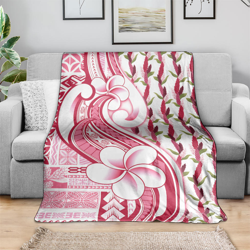 Samoa Teuila Blanket White Samoan Siapo Motifs