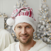 Samoa Teuila Christmas Santa Hat White Samoan Siapo Motifs