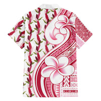 Samoa Teuila Family Matching Long Sleeve Bodycon Dress and Hawaiian Shirt White Samoan Siapo Motifs