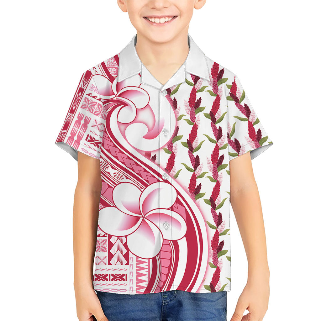 Samoa Teuila Family Matching Long Sleeve Bodycon Dress and Hawaiian Shirt White Samoan Siapo Motifs