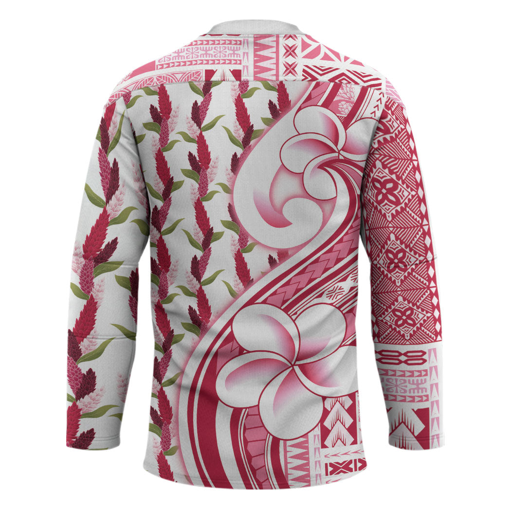 Samoa Teuila Hockey Jersey White Samoan Siapo Motifs