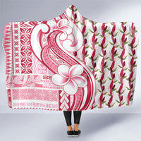 Samoa Teuila Hooded Blanket White Samoan Siapo Motifs