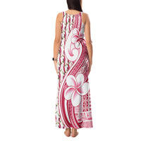 Samoa Teuila Tank Maxi Dress White Samoan Siapo Motifs