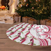 Samoa Teuila Tree Skirt White Samoan Siapo Motifs