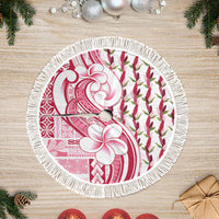 Samoa Teuila Tree Skirt White Samoan Siapo Motifs