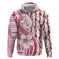 Samoa Teuila Zip Hoodie White Samoan Siapo Motifs LT05 Zip Hoodie White - Polynesian Pride