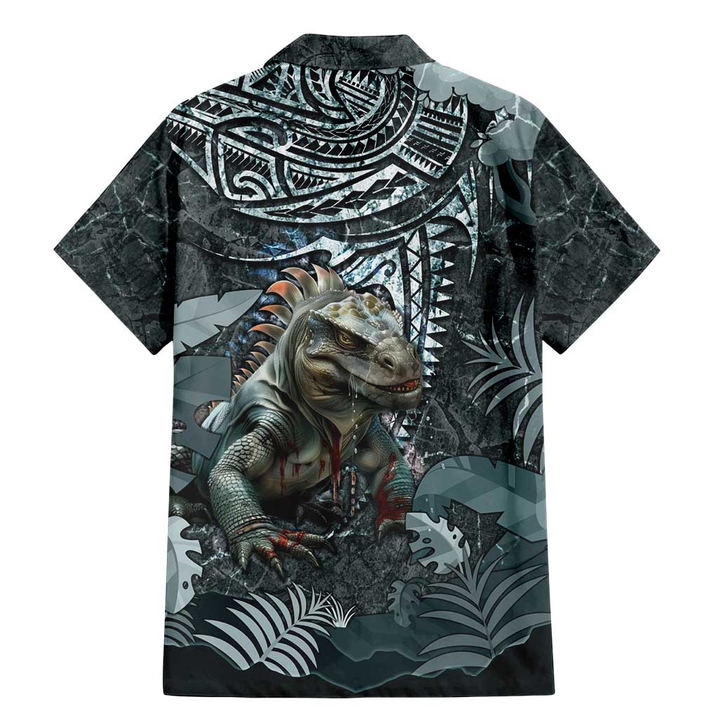 Hawaii Mo'o Lizard God Family Matching Mermaid Dress and Hawaiian Shirt Polynesian Style LT05 - Polynesian Pride