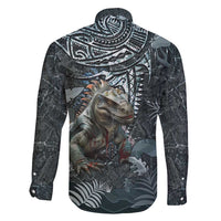 Hawaii Mo'o Lizard God Family Matching Short Sleeve Bodycon Dress and Hawaiian Shirt Polynesian Style LT05 - Polynesian Pride