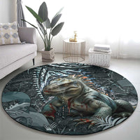 Hawaii Mo'o Lizard God Round Carpet Polynesian Style