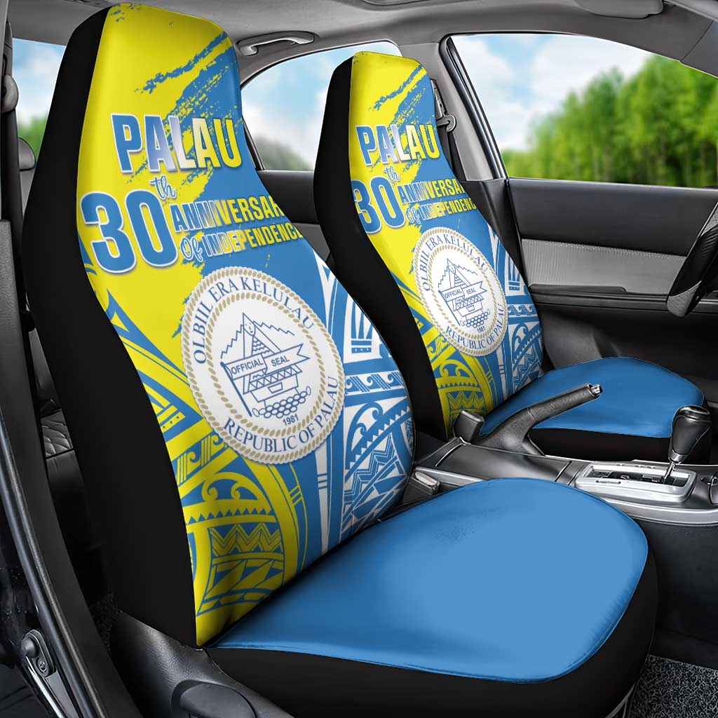 Palau Independence Day Car Seat Cover Happy 30th Anniversary LT05 - Polynesian Pride