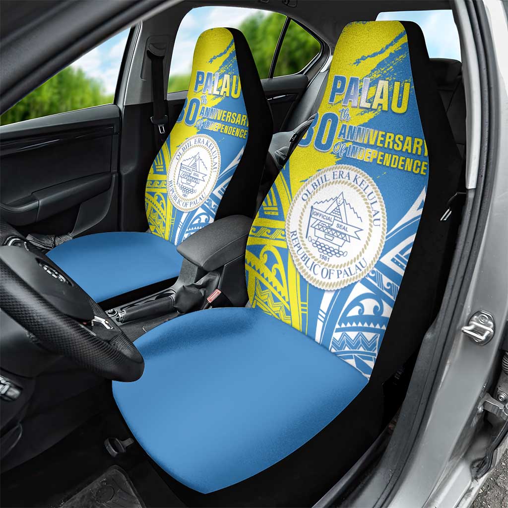 Palau Independence Day Car Seat Cover Happy 30th Anniversary LT05 - Polynesian Pride