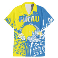 Palau Independence Day Family Matching Mermaid Dress and Hawaiian Shirt Happy 30th Anniversary LT05 Dad's Shirt - Short Sleeve Blue - Polynesian Pride