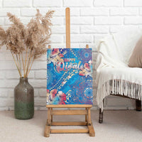 Happy Diwali Festival Canvas Wall Art Diya Lamp Rangoli With Polynesian Pattern LT05 - Polynesian Pride