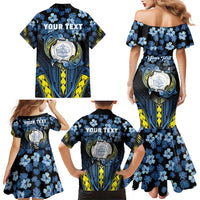 Personalised Palau Family Matching Mermaid Dress and Hawaiian Shirt Polynesian Dolphin Tropical Hibiscus Style LT05 - Polynesian Pride