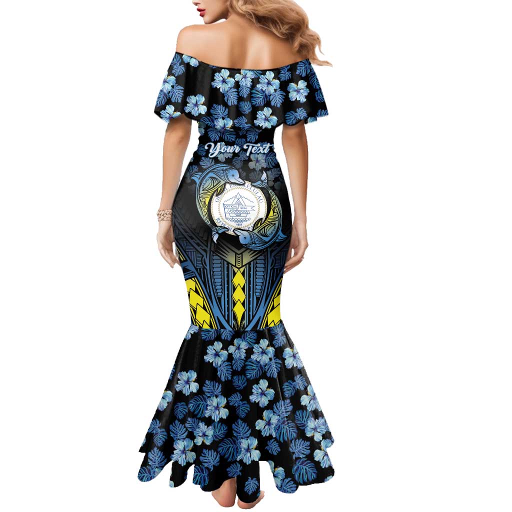 Personalised Palau Family Matching Mermaid Dress and Hawaiian Shirt Polynesian Dolphin Tropical Hibiscus Style LT05 - Polynesian Pride