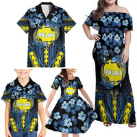 Personalised Palau Family Matching Off Shoulder Maxi Dress and Hawaiian Shirt Polynesian Dolphin Tropical Hibiscus Style LT05 - Polynesian Pride