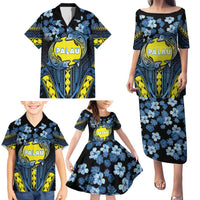 Personalised Palau Family Matching Puletasi and Hawaiian Shirt Polynesian Dolphin Tropical Hibiscus Style LT05 - Polynesian Pride