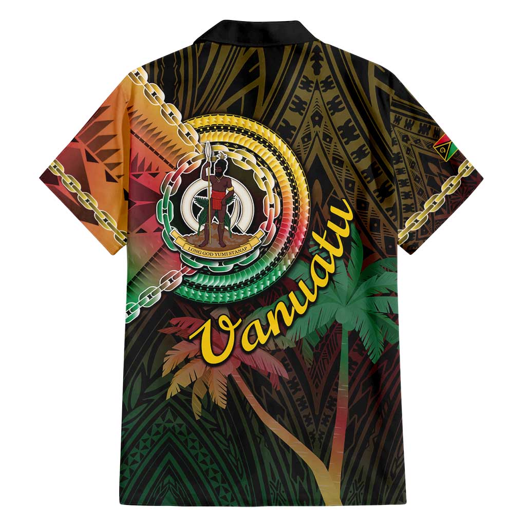 Vanuatu Espiritu Santo Island Family Matching Off Shoulder Maxi Dress and Hawaiian Shirt Beach Landscape LT05 - Polynesian Pride