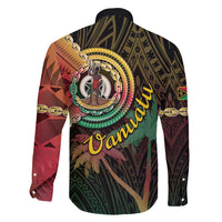 Vanuatu Espiritu Santo Island Family Matching Off Shoulder Short Dress and Hawaiian Shirt Beach Landscape LT05 - Polynesian Pride