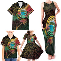 Vanuatu Espiritu Santo Island Family Matching Tank Maxi Dress and Hawaiian Shirt Beach Landscape LT05 - Polynesian Pride