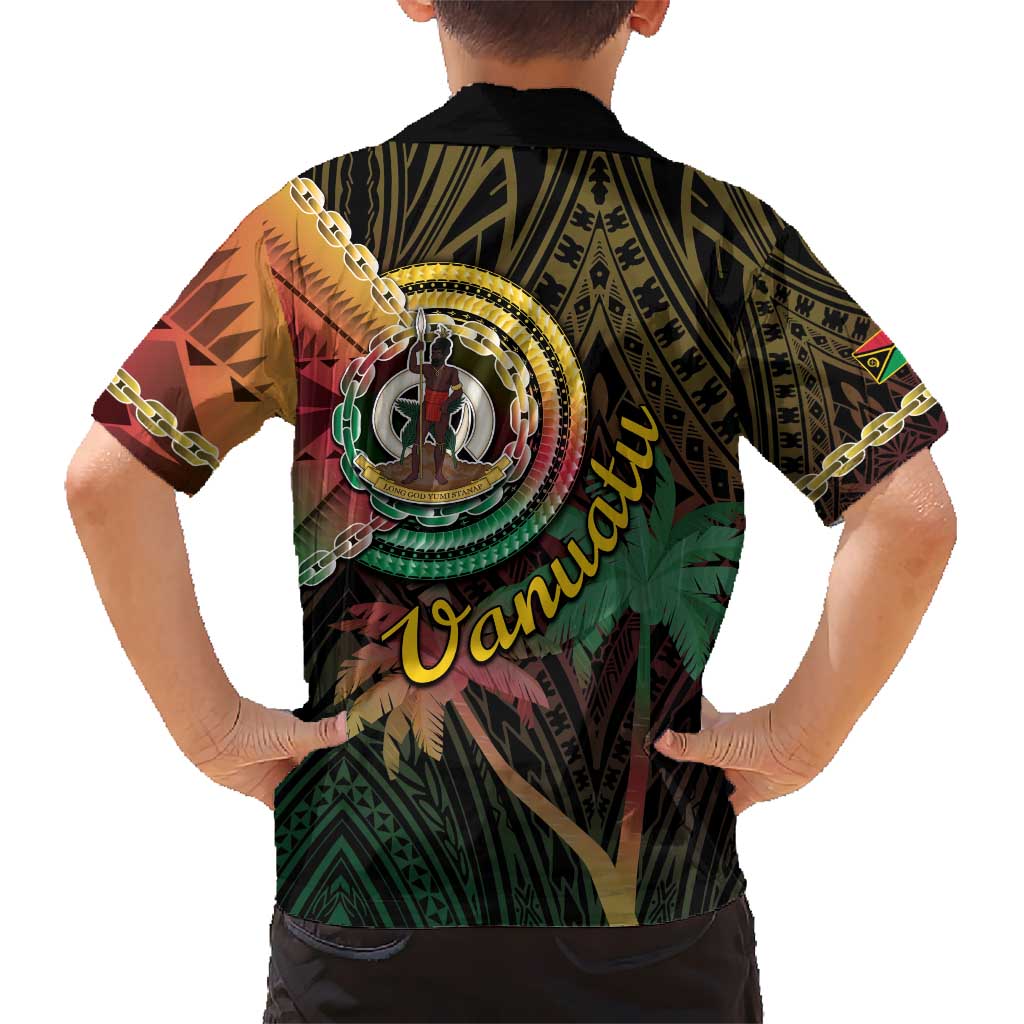 Vanuatu Espiritu Santo Island Kid Hawaiian Shirt Beach Landscape