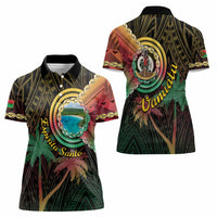 Vanuatu Espiritu Santo Island Women Polo Shirt Beach Landscape