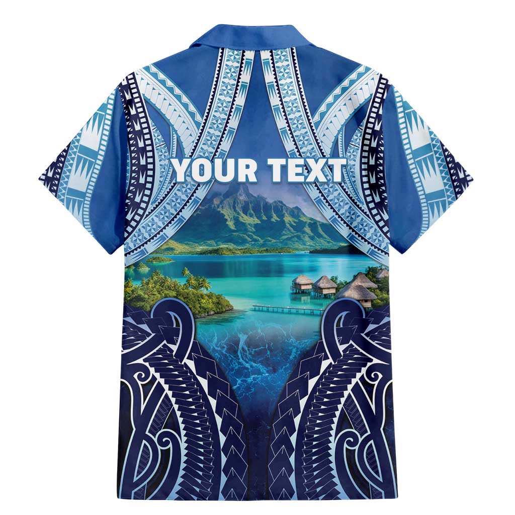 Personalised French Polynesia Bora Bora Family Matching Mermaid Dress and Hawaiian Shirt Beach Landscape Polynesian Style LT05 - Polynesian Pride
