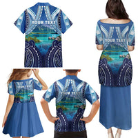Personalised French Polynesia Bora Bora Family Matching Puletasi and Hawaiian Shirt Beach Landscape Polynesian Style LT05 - Polynesian Pride