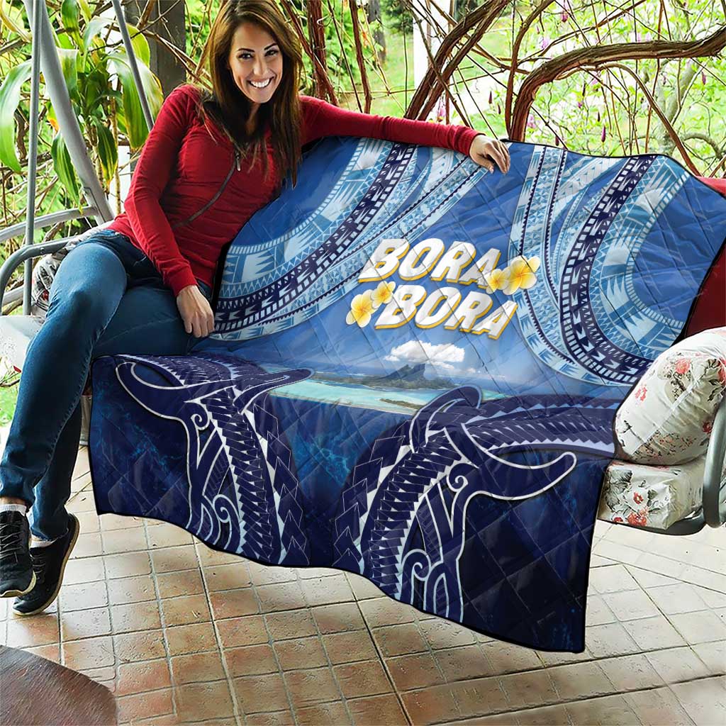 French Polynesia Bora Bora Quilt Beach Landscape Polynesian Style