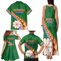 Personalised Marshall Islands Kwajalein Atoll Family Matching Tank Maxi Dress and Hawaiian Shirt Polynesian Tribal Tattoo LT05 - Polynesian Pride
