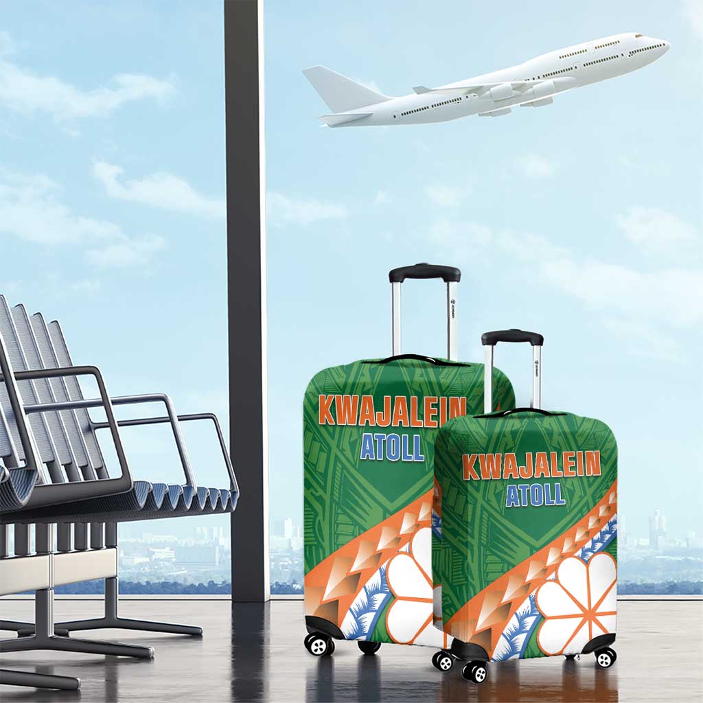 Marshall Islands Kwajalein Atoll Luggage Cover Polynesian Tribal Tattoo