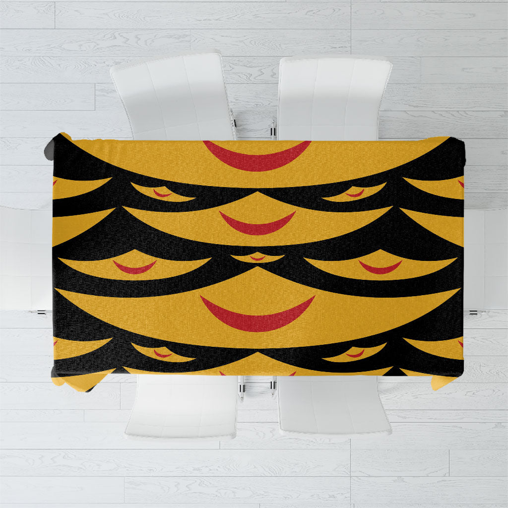 Hawaii Ahu Ula Inspired Tablecloth Black Version