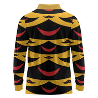 Hawaii Ahu Ula Inspired Long Sleeve Polo Shirt Yellow Version LT05 - Polynesian Pride